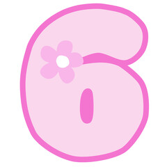 pink baby child number6