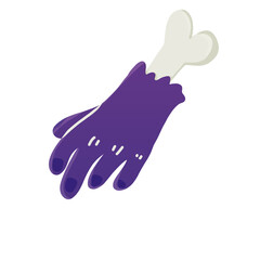 Cute Spooky Hand in Halloween Theme hand drawn for decoration element,PNG file no background