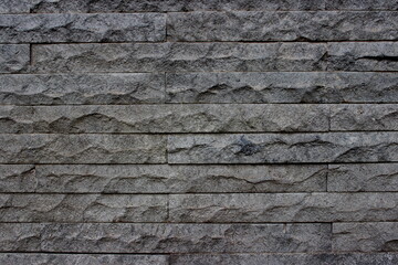 Natural Gray Stone Wall with Textured Surface