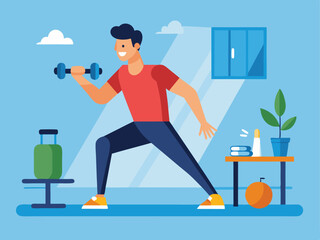 boy in the gym
