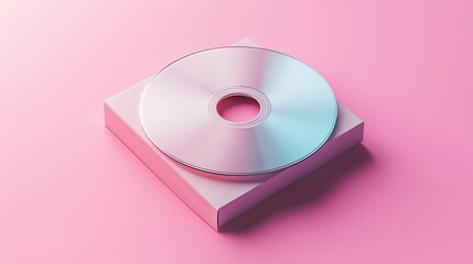 super jewel case with cd inside cd box mockup template isolated