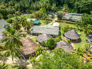 View of  Praslin Island Seychelles