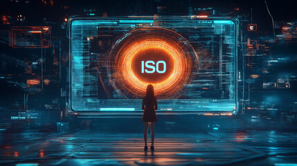 ISO in digital presenting in illustration art