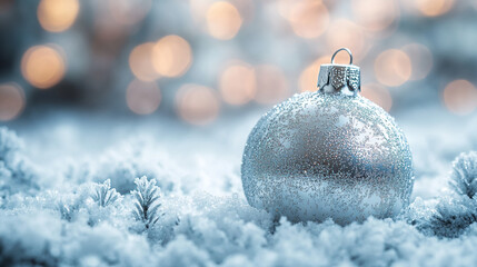Beautiful New Year decorations close up