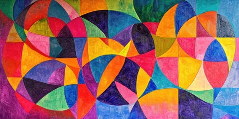 Obraz premium Intricate Designs and Color Fields in Abstract Art