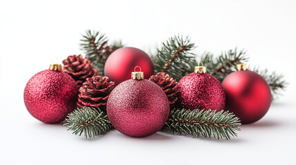 Beautiful New Year decorations close up