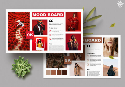 Mood Board Presentation Layout