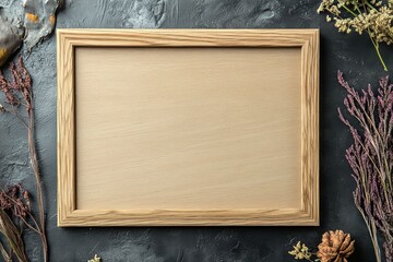 a light wood 9:16 blank frame