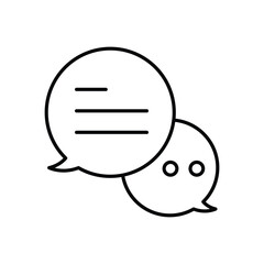 Chat vector icons stock illustration
