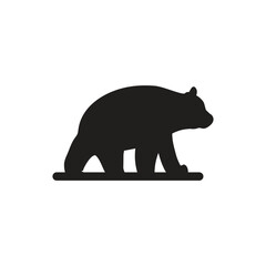 Bear icon logo design template isolated illustration