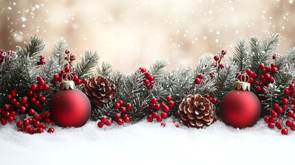 Beautiful New Year decorations close up