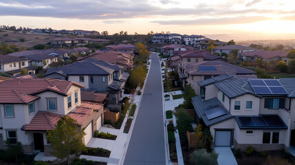 Generative AI, Smart Neighborhood with Solar Energy and Energy-Efficient Homes
