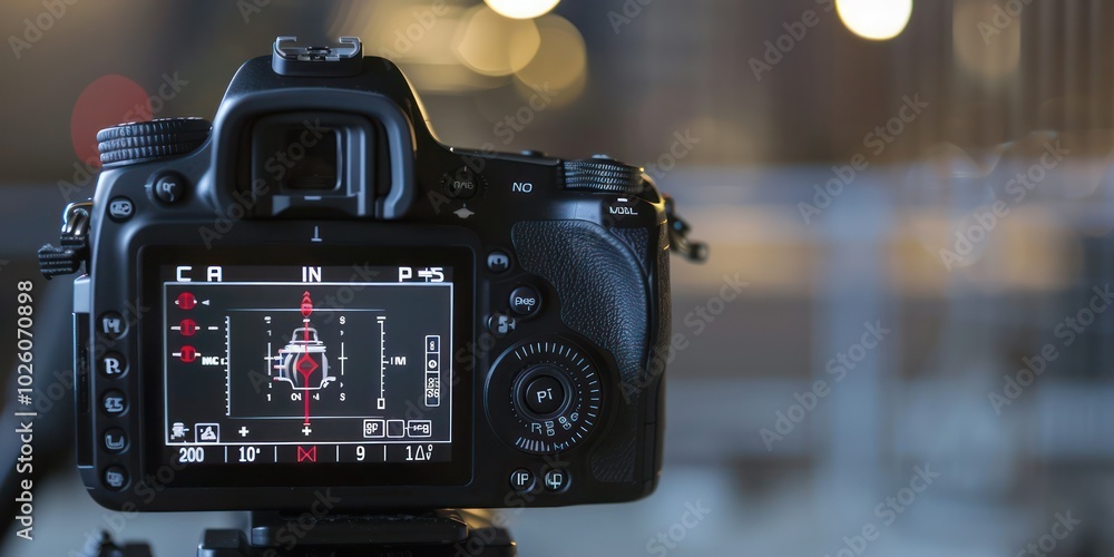 Poster viewfinder interface displaying camera settings.