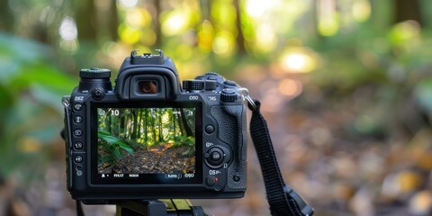 Viewfinder interface displaying camera settings.