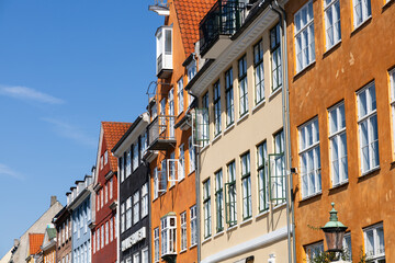 Old and expensive apartment building in the city center of Copenhagen, Denmark