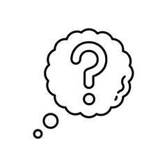 Thinking Chat vector icons stock illustration