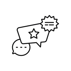 Conversation vector icons stock illustration