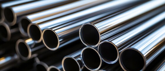 Vertical Arrangement of Stainless Steel Tubes