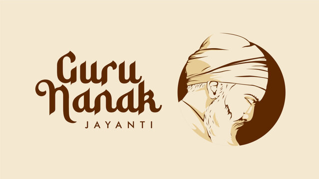 vector guru nanak jayanti background template