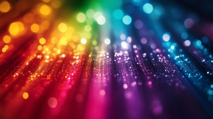 Vibrant Spectrum Light Display