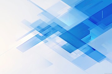 Fototapeta premium Abstract Blue and White Geometric Design