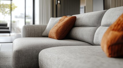 Fototapeta premium Modern Minimalist Living Room