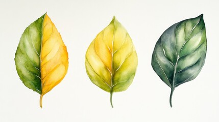 Obraz premium Colorful Watercolor Leaves