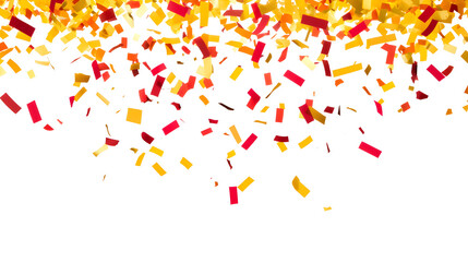 Super Bowl celebration confetti falling down