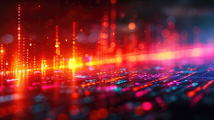 Fototapeta premium Dynamic abstract technology background illustration.