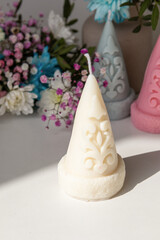 candles, candle, holiday, packaging, gift, decoration, wedding decor, decor, interior, spring, summer, pions, beauty, romance, flower, pink, bouquet, love, valentine, wedding, dolphin, kazakh style