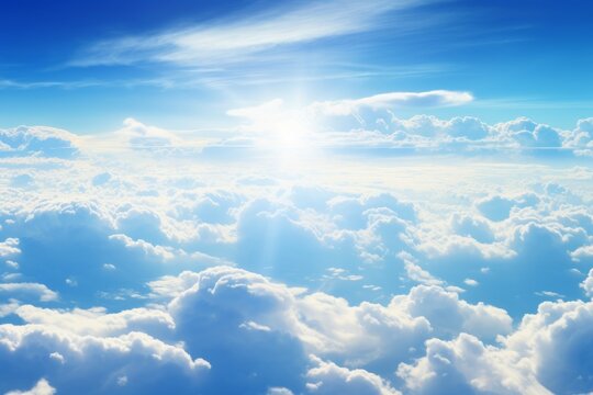 Sky Blues: The Beauty of Blue Clouds, generative ai