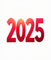 A vibrant 2025 new year banner design features bold red numbers prominently displayed on a crisp white background for a clean look._00001_