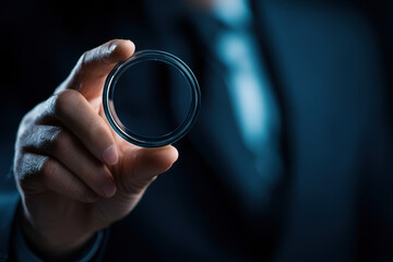 An auditor using root cause analysis to investigate discrepancies in financial records