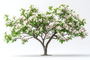 Obraz premium a tree with white flowers
