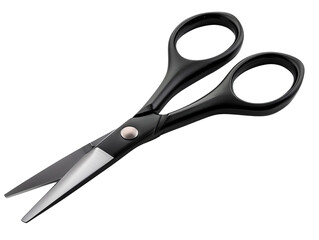 Black Scissors on White Background