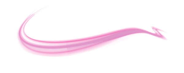 Speed of light concept png background. Vector PNG glitter light fire flare trace. Abstract image of speed motion on the road. 