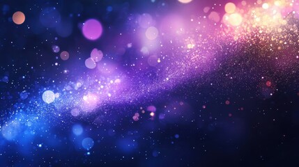 Abstract Gradient of Blue and Purple with Soft Bokeh