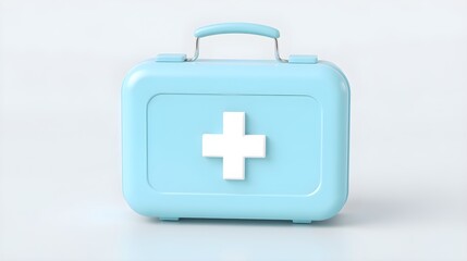 Obraz premium First Aid Kit, Pastel Blue