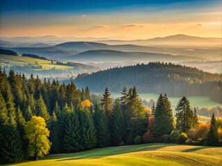 Minimalist Serenity in Hutthurm, Bavarian Forest - Captivating Nature Scene