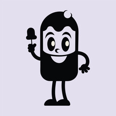 funny ice cream character