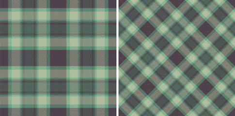 Tartan vector plaid of check background textile with a pattern fabric texture seamless. Set in night colors for modern carpets stylish living rooms.