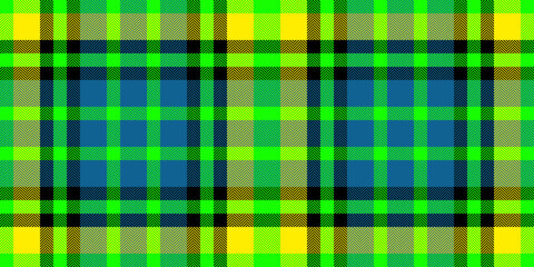 Soft textile texture background, throw vector tartan fabric. Exotic pattern seamless plaid check in bright and cyan colors.