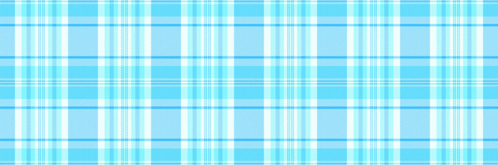 Aesthetic pattern background tartan, square texture seamless vector. Layout check textile fabric plaid in cyan and azure colors.