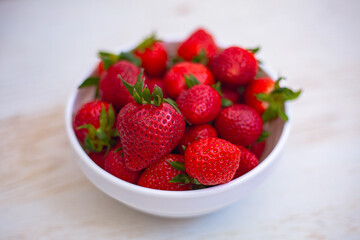 strawberries in a bowl