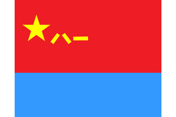Obraz premium Flag of China, People's Liberation Army Air Force (PLAAF), Military flag of China, Chinese Army