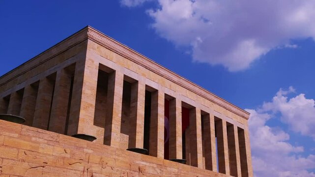 Anıtkabir Standing Tall Beneath a Clear Blue Sky