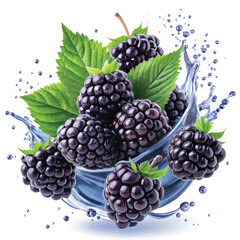 free vector healthy blackberries design