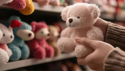 A parent carefully checking toy safety labels before purchasing holiday gifts, [Safe Toys and Gifts Month], [toy safety, responsible gifting], ,