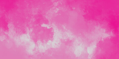 Obraz premium pink wall background. pink watercolor background painted empty smooth paper texture, Pink watercolor texture with fogg and clouds, abstract vintage seamless concrete dirty cement .