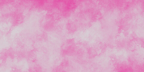 pink wall background. pink watercolor background painted empty smooth paper texture, Pink watercolor texture with fogg and clouds, abstract vintage seamless concrete dirty cement .